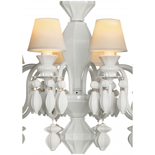 Belle de Nuit 12 Lights Chandelier. White (CE/UK) 7