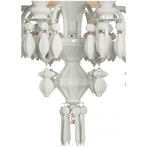 Belle de Nuit 12 Lights Chandelier. White (CE/UK) 8