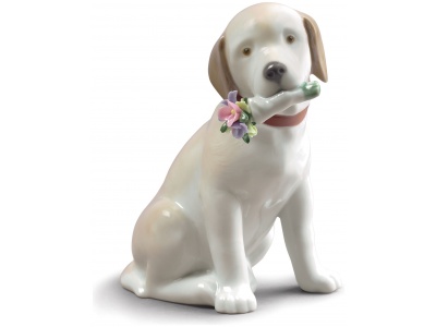 This Bouquet Is for You Dog Figurine