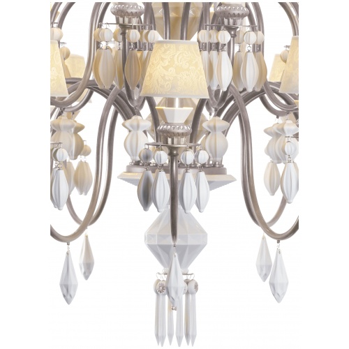 Belle De Nuit 40 Lights Chandelier. Silver Luster (CE/UK) 8