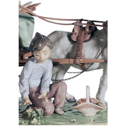 Enchanted Outing Children Sculpture. Limited Edition 7