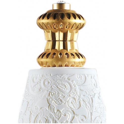 Belle de Nuit Ceiling Lamp with Lithophane. Golden Luster (CE/UK) 7