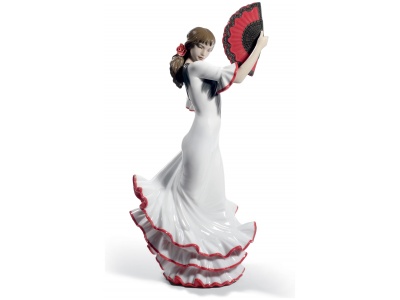 Passion and Soul Flamenco Woman Figurine. 60th Anniversary. Red