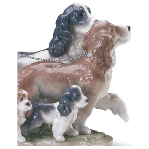 Puppy Parade Girl with Dogs Figurine 5