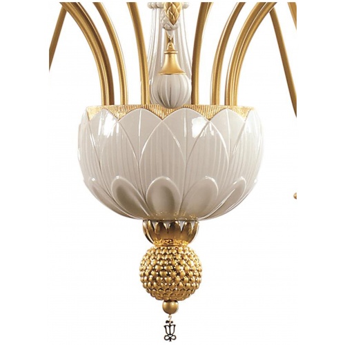 Ivy and Seed 16 Lights Chandelier. Large Flat Model. Golden Luster (CE/UK) 7