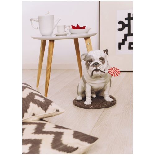 Bulldog with Lollipop Dog Figurine 7