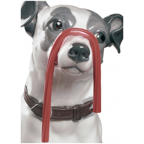 Jack Russell with Licorice Dog Figurine 6