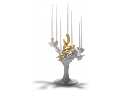 Naturofantastic Candle Holder. Golden Lustre 3