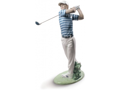 Golf Champion Man Figurine