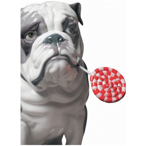 Bulldog with Lollipop Dog Figurine 5