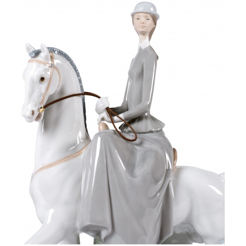 Woman on Horse Figurine 11