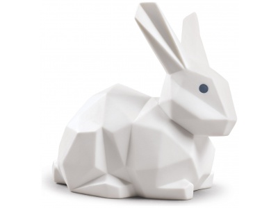 Rabbit Figurine. Matte White