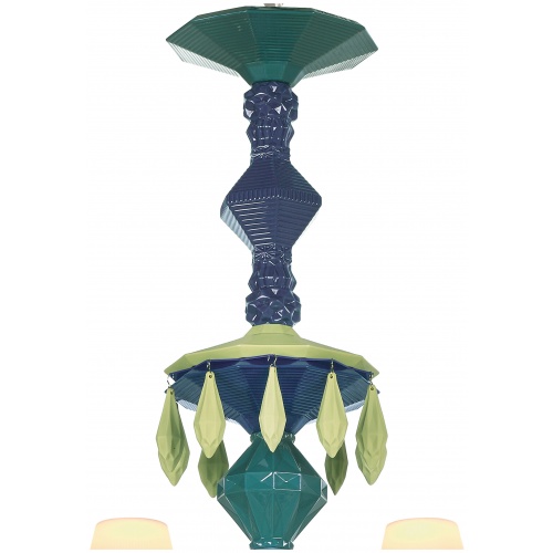 Belle de Nuit 40 Lights Chandelier. Green (CE/UK) 5