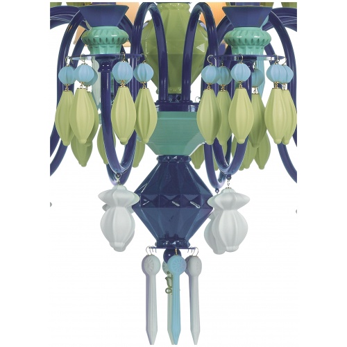 Belle de Nuit 24 Lights Chandelier. Green (CE/UK) 8