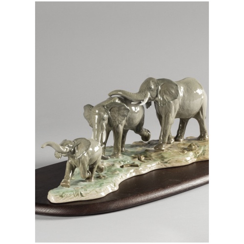 We Follow in Your Steps Elephants Sculpture 6