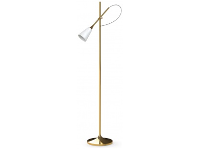 Jamz Floor Reading Lamp. Gold. (UK)