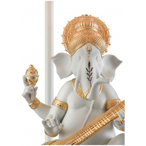 Veena Ganesha Table Lamp. Golden Luster (UK) 7