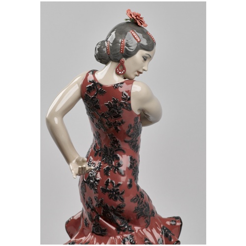 Flamenco Flair Woman Sculpture. Red 8