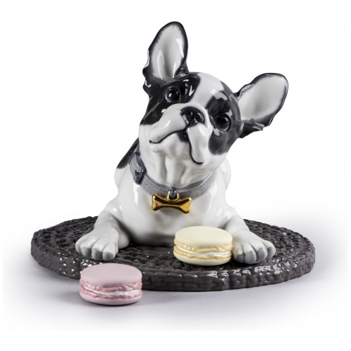 French Bulldog with Macarons Dog Figurine 5