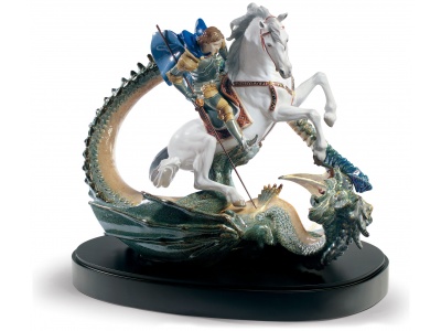 Saint George and The Dragon Sculpture. Limited Edition