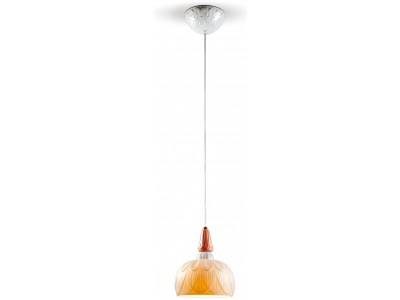 Ivy and Seed Single Ceiling Lamp. Red Coral (CE/UK)