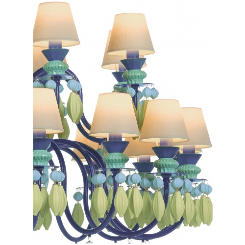 Belle de Nuit 24 Lights Chandelier. Green (CE/UK) 5