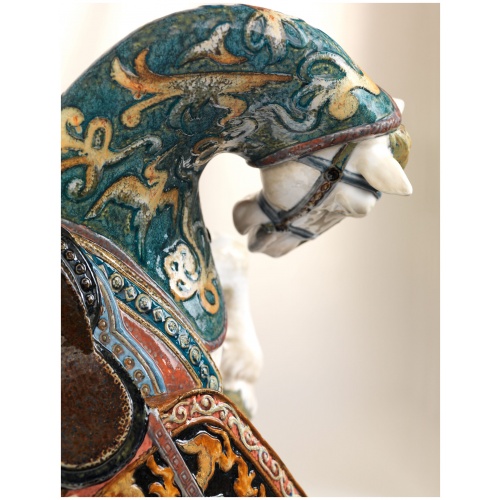 Oriental Horse Sculpture. Glazed. Limited Edition 9