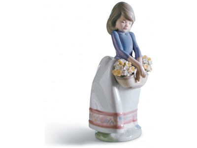 May Flowers Girl Figurine