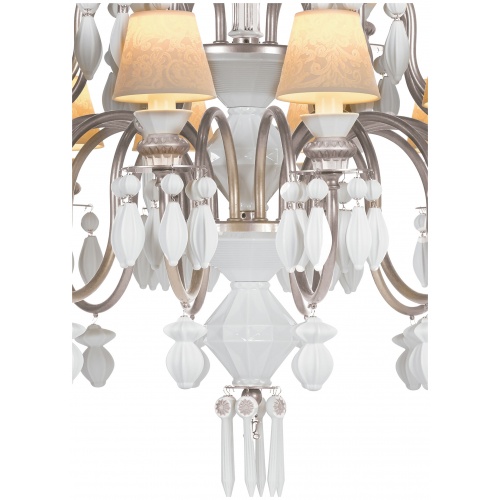 Belle De Nuit 24 Lights Chandelier. Silver Luster (CE/UK) 8