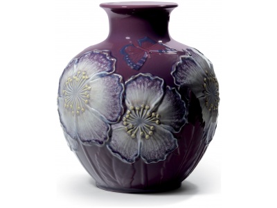 Poppy Flowers Vase. Limited Edition