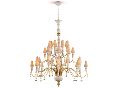 Ivy and Seed 32 Lights Chandelier. Large Model. Golden Luster (CE/UK)