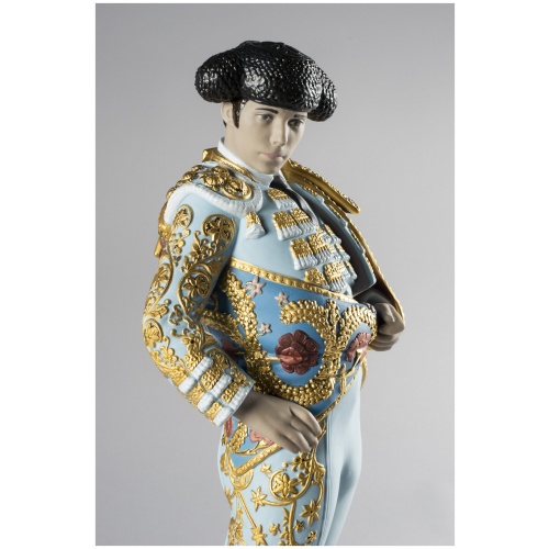 Bullfighter Figurine. Blue. Limited Edition 7