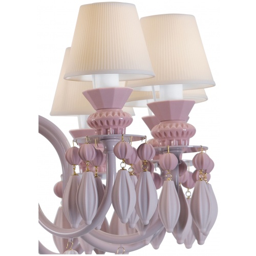 Belle de Nuit 12 Lights Chandelier. Pink (CE/UK) 5