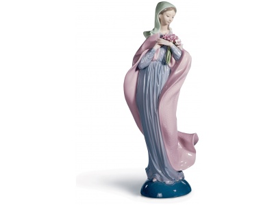 Our Lady with Flowers Figurine