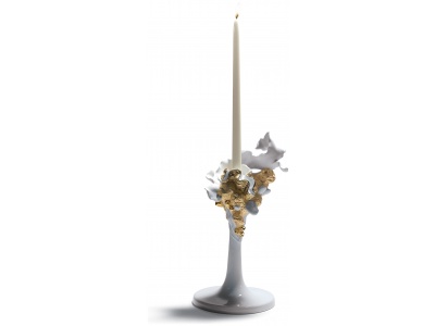 Naturofantastic Single Candlestick. Golden Lustre 3