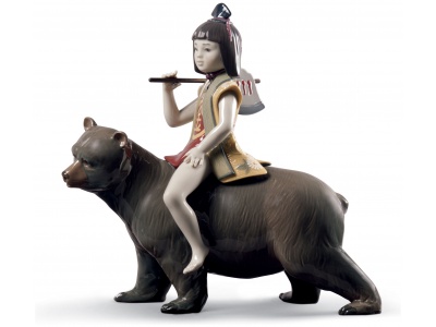 Kintaro and The Bear Figurine. Limited Edition