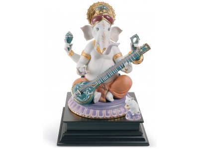 Veena Ganesha Figurine. Limited Edition 3