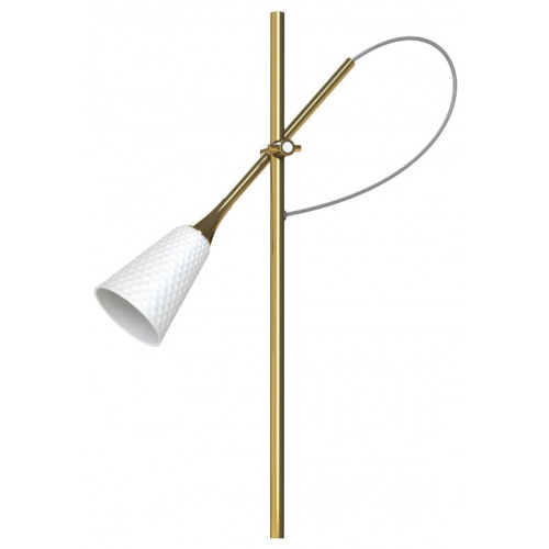 Jamz Floor Reading Lamp. Gold. (UK) 5