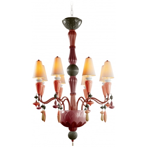 Ivy and Seed 8 Lights Chandelier. Red Coral (CE/UK) 6