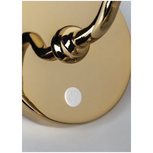 Naturofantastic. Wall Sconce. White und Gold. (CE/UK) 6