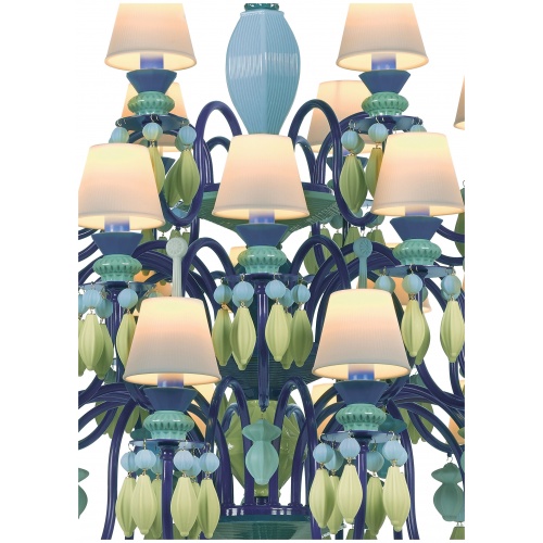 Belle de Nuit 40 Lights Chandelier. Green (CE/UK) 6