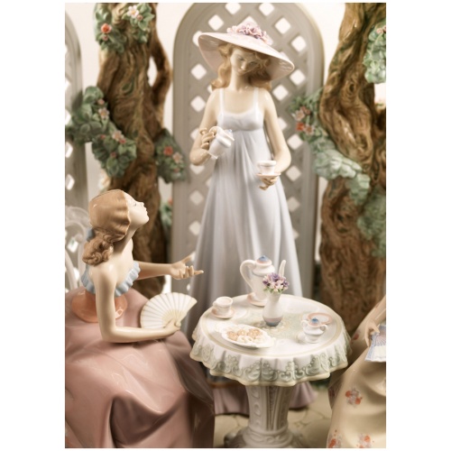 Tea in The Garden Women Sculpture. Limited Edition 7