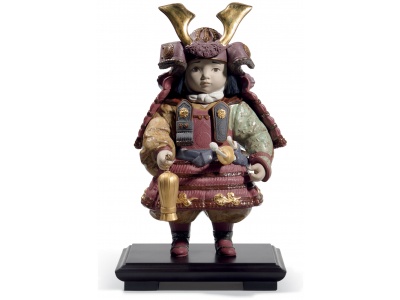 Warrior Boy Figurine. Golden Lustre. Limited Edition