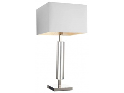 Hades Nickel and Smoke Crystal Table Lamp