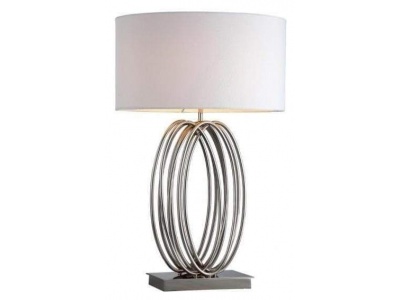 Harmony Nickel Looped Sculptural Table Lamp