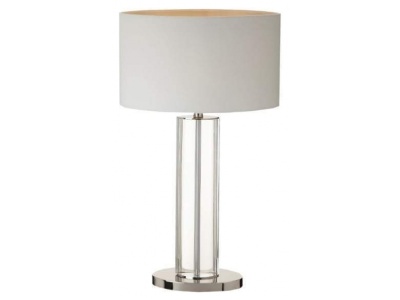 Lisle Nickel Finish Tall Table Lamp