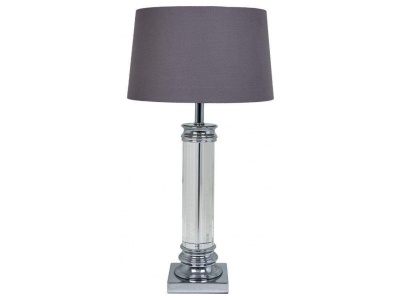 Nickel and Crystal Table Lamp – Base Only