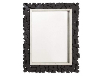 Noir Black Semi Gloss Rectangular Mirror