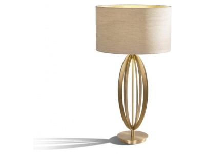 Olive table lamp in antique brass finish