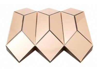 Origami Mirror Dark Camel